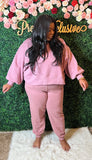 “Balloon Sleeve Jogger Set”