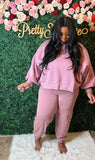 “Balloon Sleeve Jogger Set”